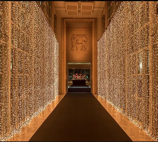 Corridor of warm light